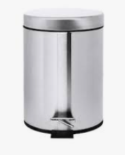 Cesto Basura 4 Galones Acero Inox