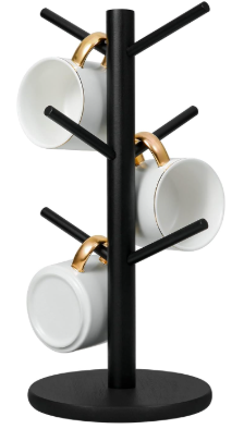 Soporte de Madera para Tazas de Cafe